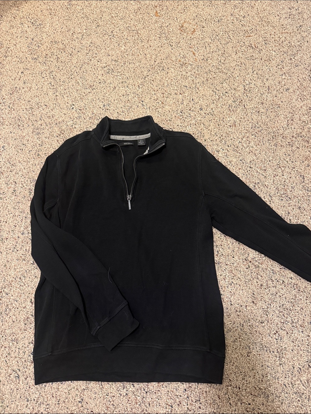 DKNY Men's Black Half-Zip Sweater Pullover